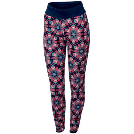Warme Strumpfhosen Sportful Rythmo W Tights schwarz-iris/Kaleidoskop